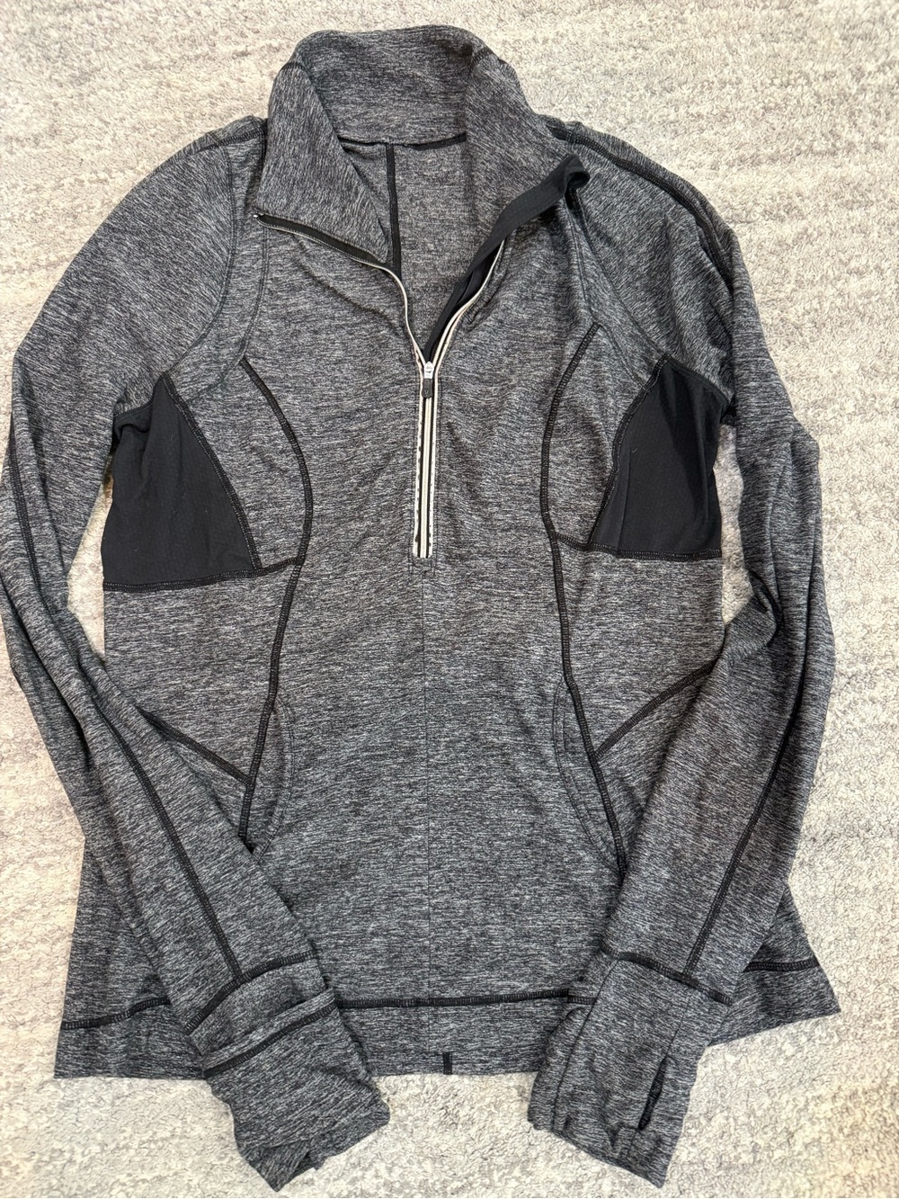 Lululemon Gray Half-Zip Performance Sweater